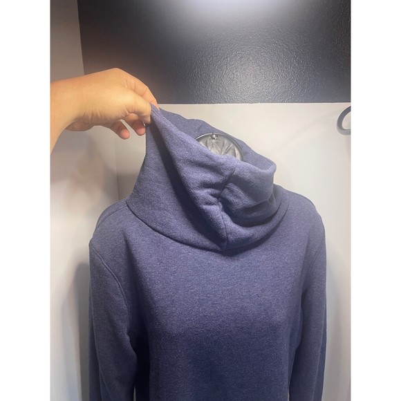 Puma Women's Sweater XL Active Cover Up Purple Turtleneck Pullover Thumb Holes - Picture 5 of 6